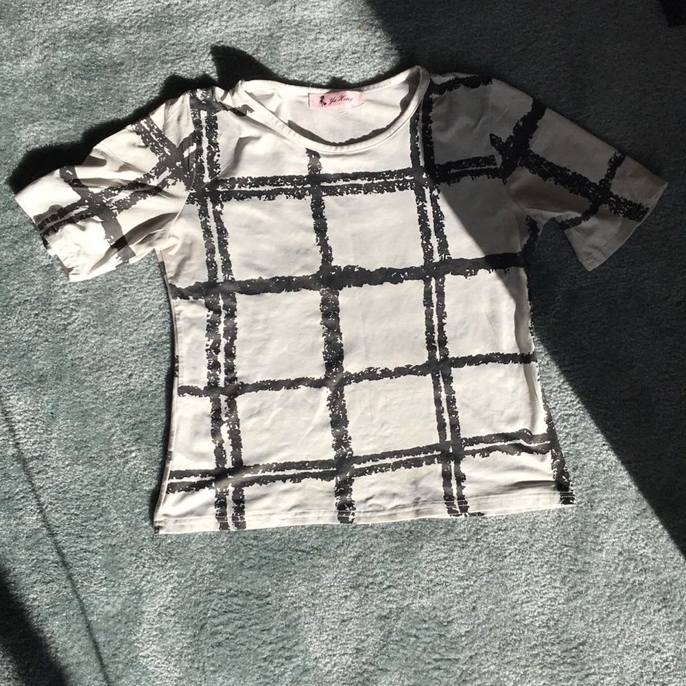 Checkered Crop Top